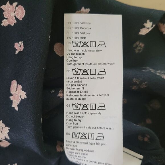 Billabong Navy Floral Swing Cropped Tank Top with Ruffles - Picture 14 of 15